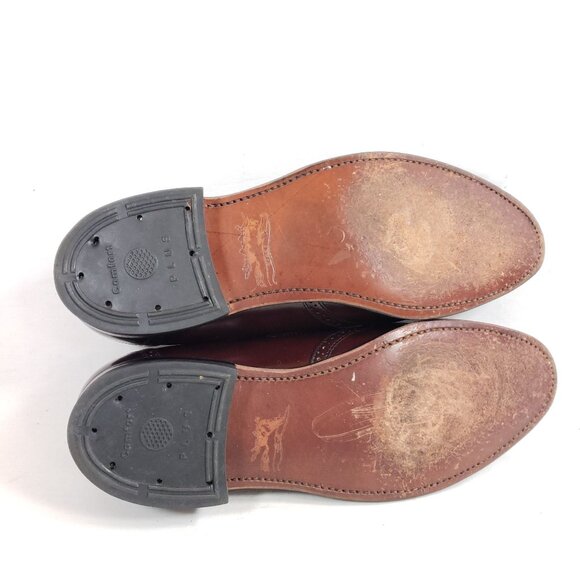 Vintage Hanover Burgundy Leather Tassel Loafers Mens Size 10 B/AA Dress Shoes - Picture 8 of 9